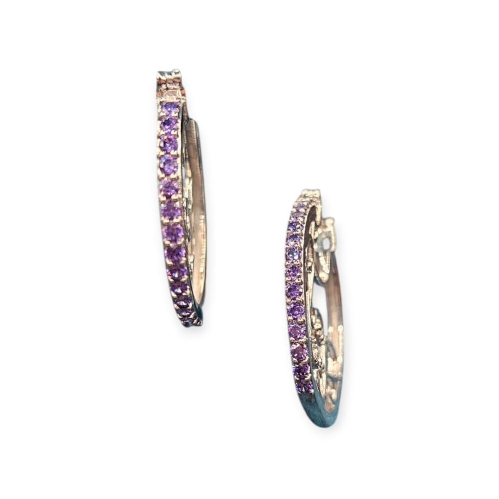 Crystal Hoop Earrings